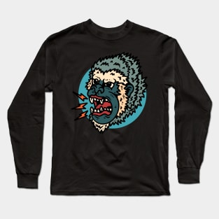 angry monkey tattoo Long Sleeve T-Shirt